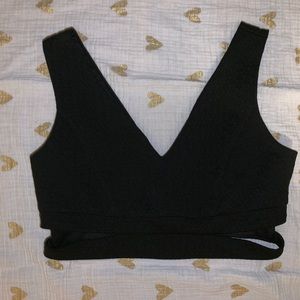 Crop top with cutouts